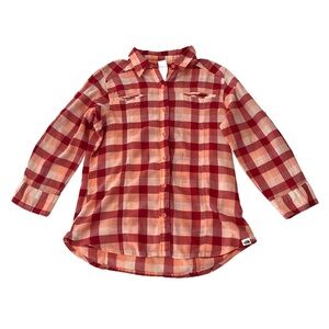 The North Face Red Plaid Button Down Shirt